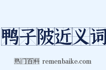 鸭子陂近义词是什么意思的图片